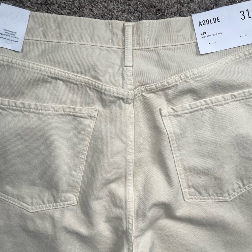 NWT Agolde Ren High Rise Wide Leg | Size 31 | Brown Rice 🍚😍 - Picture 14 of 16